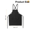 sourcing map Cooking Chef Apron 27"x34" Canvas Cotton Adjustable Cross