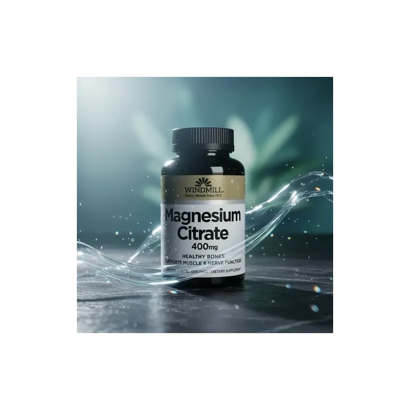 Citrato De Magnesio Windmill 400mg - 60 Tabletas