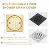 4 Inch Shower Drain Cover, Square Floor Drain Cover Replacement,Grille