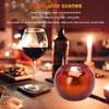 Round Glass Candle Holder Glass Tealight Votive Holder for Wedding