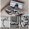Fizzix 2Pcs Car Sunglasses Holder - Universal Visor Clip for