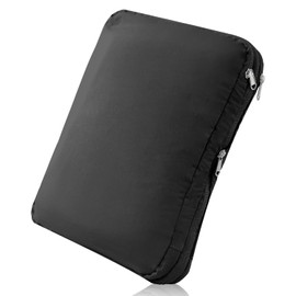 (Safe YKK Material) POPOT Compression Bag, Travel Pouch, Compression Pouch, Durable, Nylon, Stylish, Cute, Pastel Colors, black (ash black), S