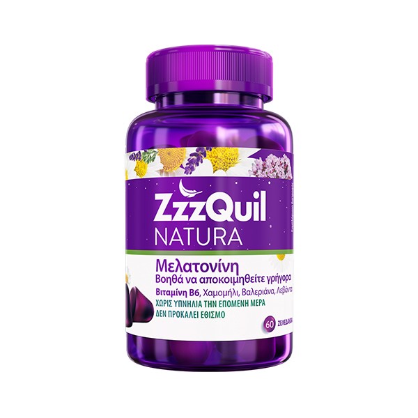 ZzzQuil Natura Dietary Supplement with Melatonin 60 gummies