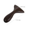 FOMIYES Handheld Wooden Gua Board Unique Fish Tail Shape Sandalwood