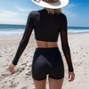NESY Womems Swimsuits Long Sleeve Two Piece Rash Guard UV