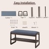 Achicsofar Shoe Rack Bench,2 Tier Wooden Entryway Bench with Shoe