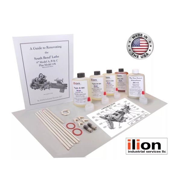 South Bend Lathe 9" Model C Full Rebuild Kit Manual,