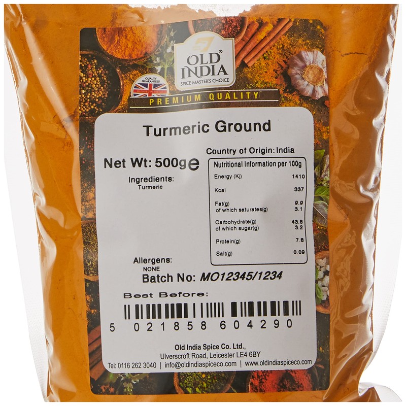 Old India Turmeric Ground 500g