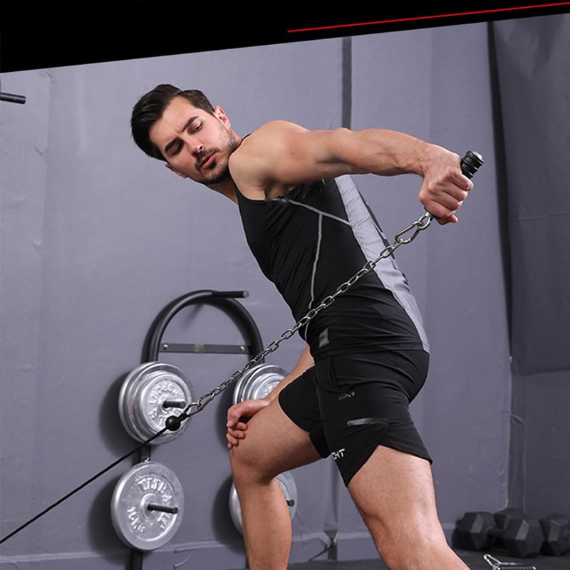 AIXXCUVQ Multifunctional Heavy Duty Cable Machine Handle for Workouts Triceps