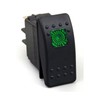 20A 12V Rocker Switch Momentary/Off Green LED Backlit - UTV,