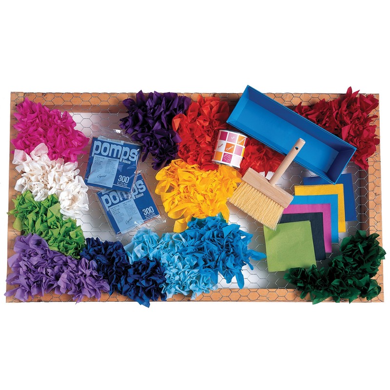 DecoPuffs Tissue Paper Squares, Dark Blue, 5-1/2" x 5-1/2", 300