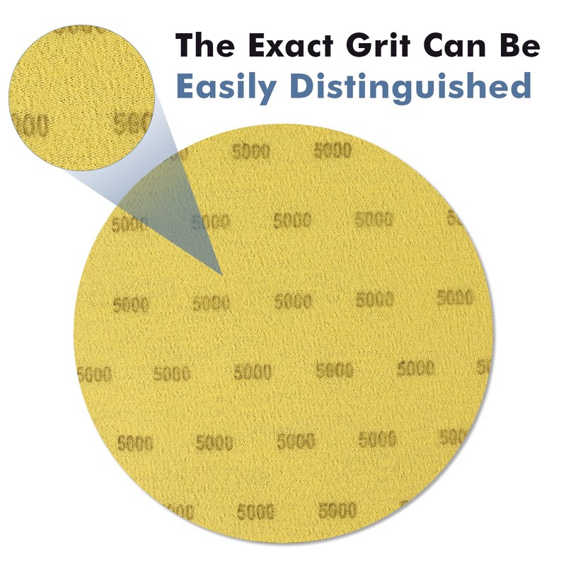6 Inch 25 PCS 5000 Grit Sanding Disc Wet Dry
