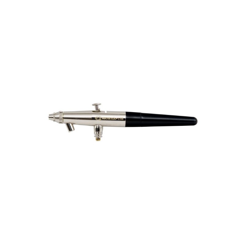 Badger Air-Brush Co. 175 Crescendo 175-9 Airbrush, Black/Silver