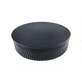 Buying Q Buying S Replacement BM0153 8"Black Stove Pipe 24 Gauge Heavy Duty Crimped Plug/Stove Pipe end Cap Fits Wood Burning Stove/Fireplace, Tee Pipe Clean Out