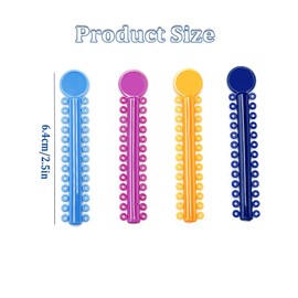 Pack of 1040 Orthodontic Ligature Bands, Braces, Rubber Bands, O-Ring, Colourful