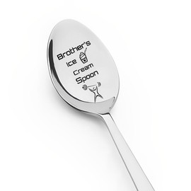 Ice Cream Spoon for Brother Birthday Gifts for Men Cute Graduation Gifts for Brothers Presents for Big Brother Gifts from Sister and Brother in Law Gifts Funny Gifts for Little Brother Present