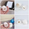 ARTIBETTER Toilet Bowl Bolt Covers 6pcs Round Plastic Caps White