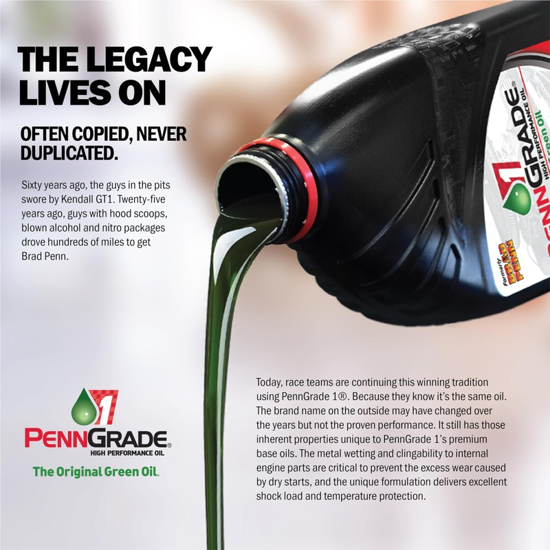 PENN GRADE 1, 71440, Synthetic Blend High Performance Oil SAE