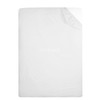AIMANE® Single Fitted Sheet 92 x 190 CM Non Iron Percale Easy Care Poly Cotton Single Size Fitted Bed Sheet Perfect for Single Size Mattress (White, Single)