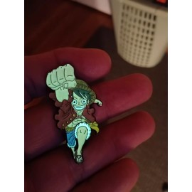 Superhero enamel hat pin - collectible anime straw hat