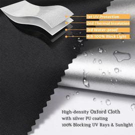 DONJIM Portable Blackout Blind with Suction Cups, 100% Blackout Blind Stick On Window, Generic Large 200x145CM Blackout Curtain DIY Size/Shape, Black Temporary Blackout Blinds Ideal for Bedroom, Hotel