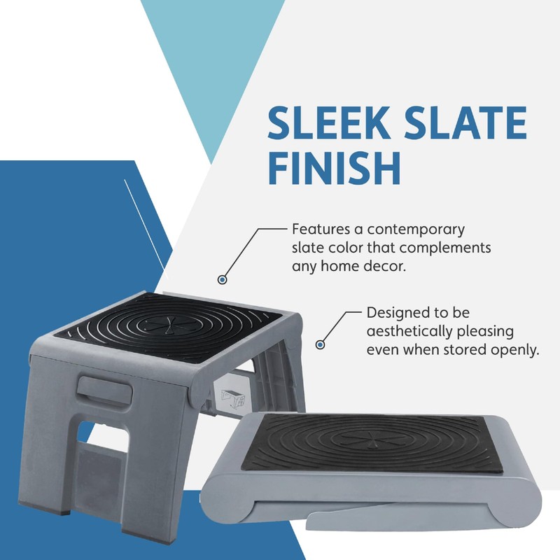 Cramer Folding Step Stool, 1-Step, 250 lb Capacity, 14w x