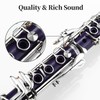 MoResolune Bb Clarinet, Nickel-Plated B Flat Clarinet for Student Beginner