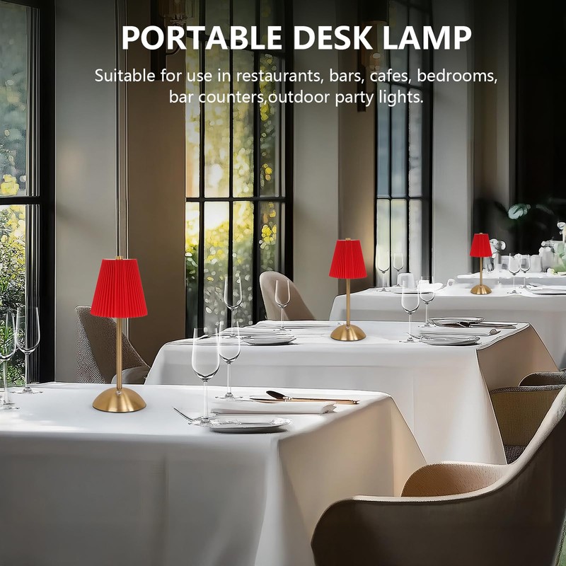 Red Table Lamps , Small Gold Table Lamp 12 Inch
