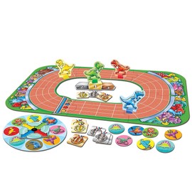 ORCHARD TOYS Juego de Mesa de Carreras de Dinosaurios