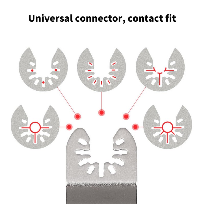 Oiieco 6Pcs Diamond Multi Tool Blades Kit, Oscillating Multi Tool