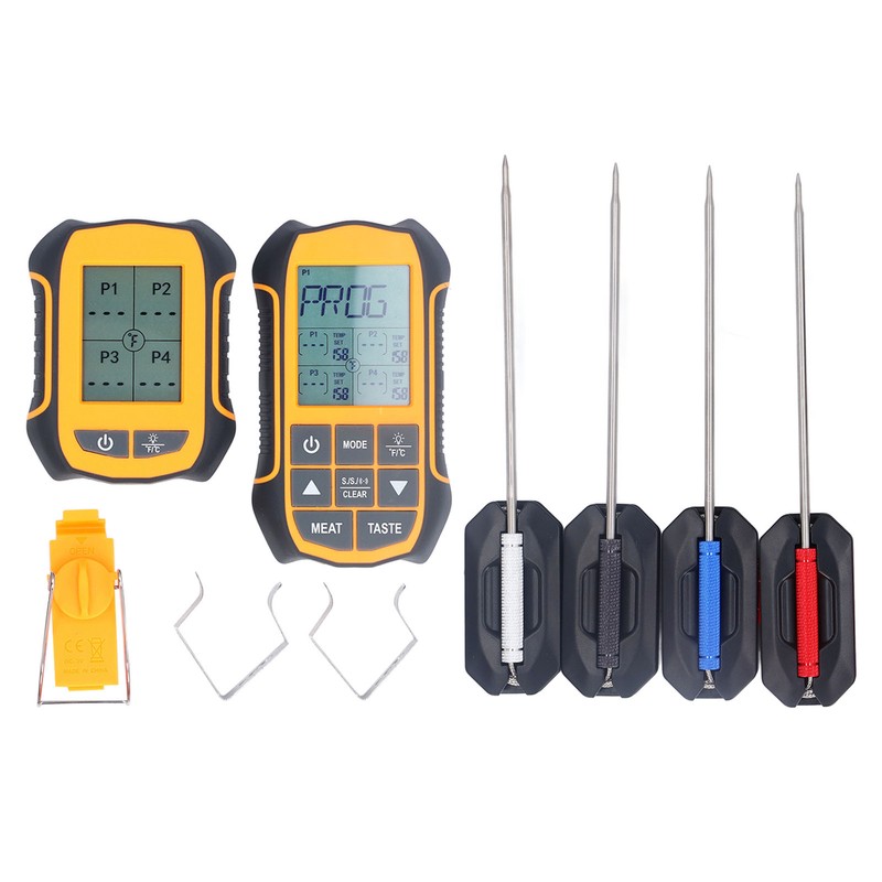 Digital Cooking BBQ Thermometer ABS Wireless Oven Food Smoker Thermometer