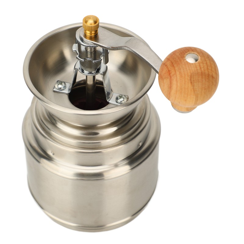 Manual Coffee Grinder Stainless Steel Solid Wood Hand Coffee Bean