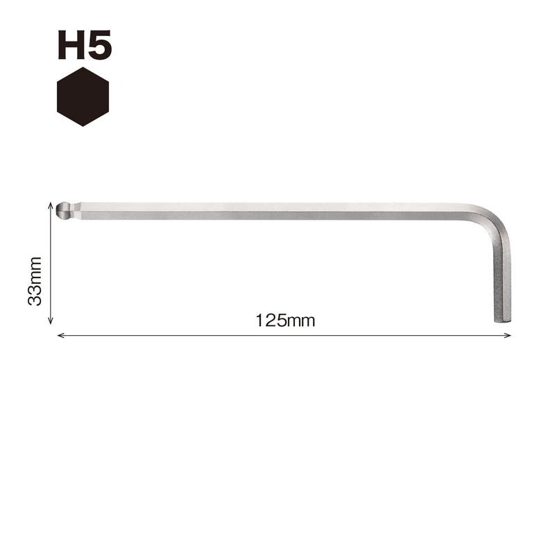VESSEL 8300BP Hex Bar Ball Point L-Type Wrench Opposite Side