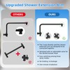 All Metal Shower Head, 8" High Pressure Rainfall/Handheld Shower Combo