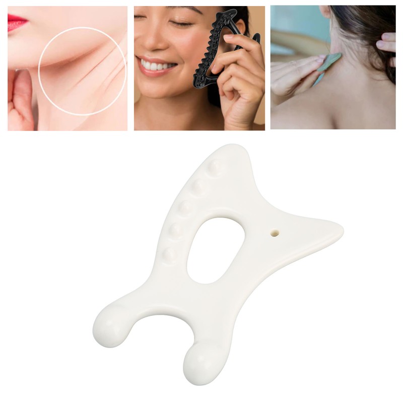 Ceramic Gua Sha Scraping Tool Ergonomic Rounded Edges Gua Sha