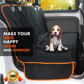 Doggie World Dog Car Seat Cover for Back Seat for Cars & SUVs - Durable Pet Car Seat Cover Backseat Protector, Nonslip Dog Hammock for Car, Waterproof Scratchproof Rear Seat Cover Against Dirt, Fur