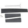 munirater 3PCS Tailgate Flex Flexible Step Protector Trim Molding Cap