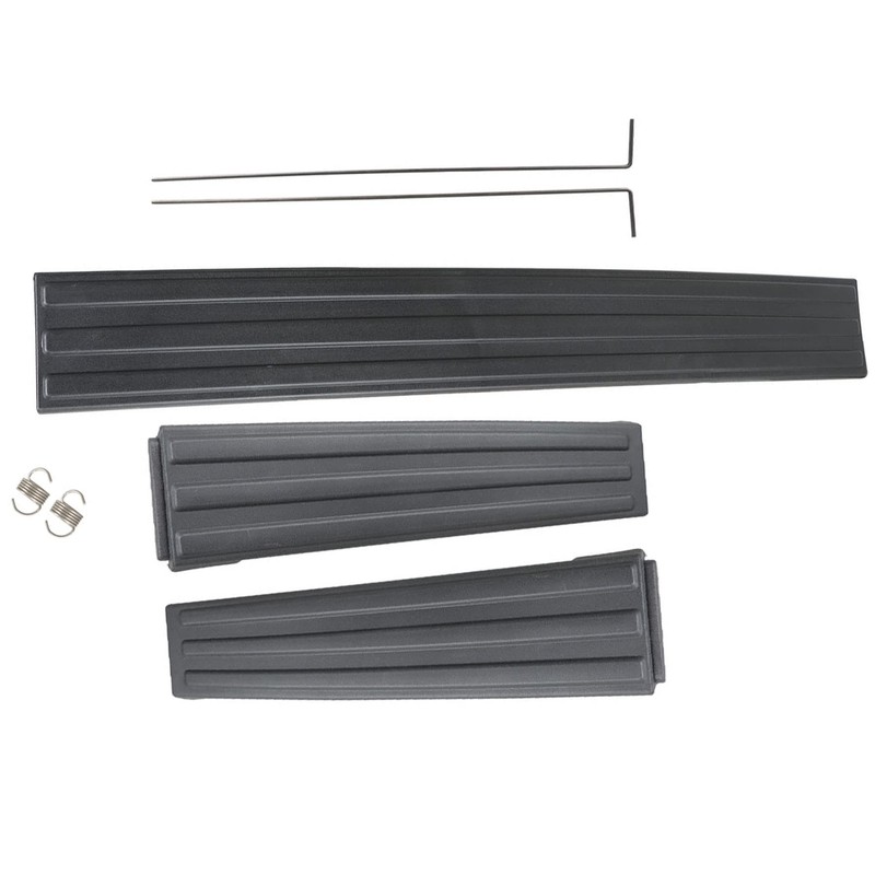 munirater 3PCS Tailgate Flex Flexible Step Protector Trim Molding Cap