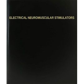 BookFactory Electrical Neuromuscular Stimulators Log Book/Journal/Logbook - 120 Page, 8.5''x11'', Black Hardbound (XLog-120-7CS-A-L-Black(Electrical Neuromuscular Stimulators Log Book))