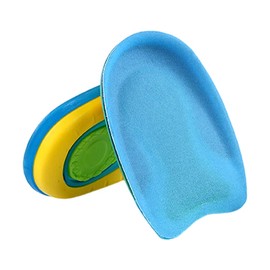 KEQAR 1 Paar Fersenpolster aus Silikongel, Orthopädisch, Soft Gel Einlegesohlen zur Linderung von Plantarfasziitis, Fersensporn und Achillesschmerzen (S (35-39), Blau)