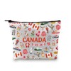 Zuo Bao Canadian Gift Canadian Flag Gift Canada Lover Cosmetic Bag Canada Moose Canada Lover Gift Canada Travel (CANADA)