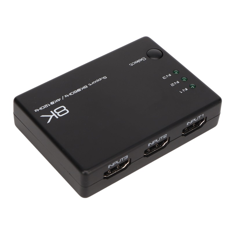 8K HD Switcher 3 In 1 Out 40Gbps Fast Stable