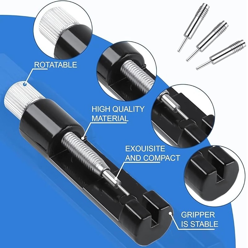 Metal Watch Link Removal Kit- Watch Repair Tool-Pin Remover Adjust-Replacement