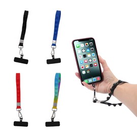 Stress Phone Holder, Conveniently Carry Your Phone Around Your Wrist, fits Most, Press Bubbles Down to Relieve Stress, Washable Silicone Material - Set of 4 - Assorted - Colors May Vary
