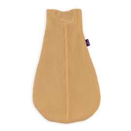 Liebmich Summer Sleeping Bag, Cotton Muslin, Mustard Yellow, Size 70