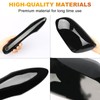 Glossy Black Side Door Mirror Covers and Handle Caps Replace