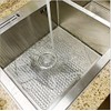 YQN Pebble Kitchen Sink Mat 15'12' Inch PVC Non-Slip Sink