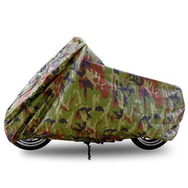 uxcell XL 190T Rain Dust Motorcycle Cover Camouflage Outdoor Waterproof 96inch for Honda