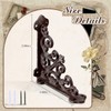 Blulu 4 Pack Antique Style Cast Iron Shelf Brackets Decorative