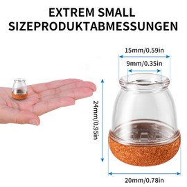 Ezprotekt Kleine Silikon Stuhlbeinkappen Rund (10–15mm) – 16 Stück Stuhlkappen mit Braun Filz für Stuhlbeine – Stuhlbeinschoner Transparent